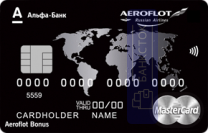 Оформить дебетовую карту Aeroflot Black Edition от АО «АЛЬФА-БАНК»