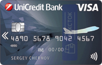 Оформить дебетовую карту AIR Visa от АО ЮниКредит Банк