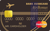 Оформить дебетовую карту Airbonus Premium от ПАО АКБ «АВАНГАРД»