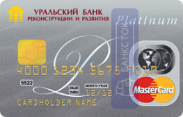 Оформить дебетовую карту Базовый Platinum от ПАО КБ «УБРиР»